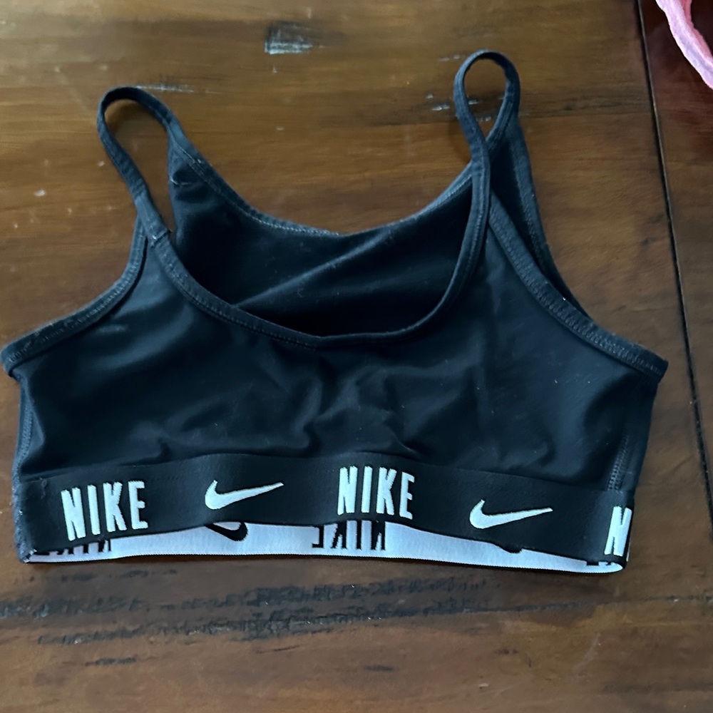 Set of 3 Sports Bra Trio - Black (Nike) White (Athleta) and Pink/Salmon (Nike) - Picture 9 of 9